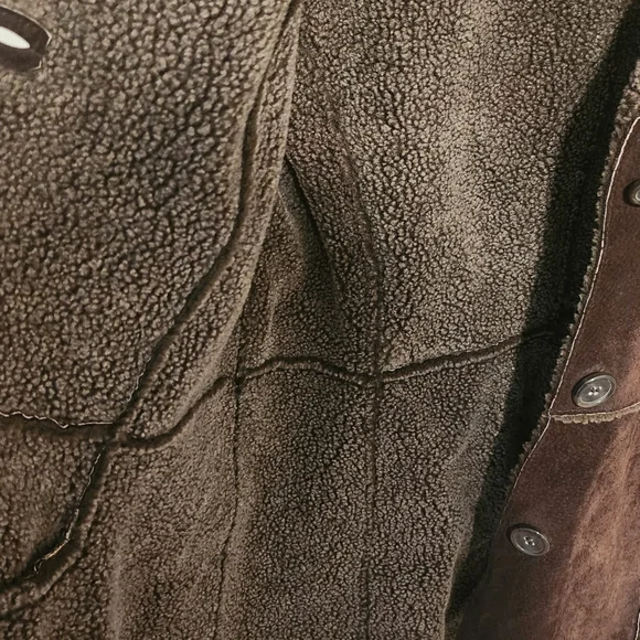 Vintage New York by Winlit Suede Leather Women's Jacket Brown Size M - Picture 4 of 9